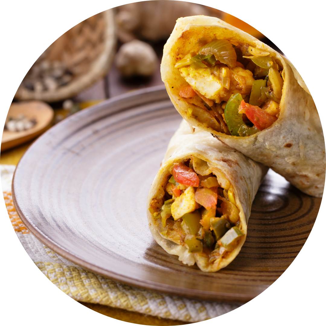 Paneer Tikka Kathi roll