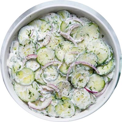 cream cucumber salad